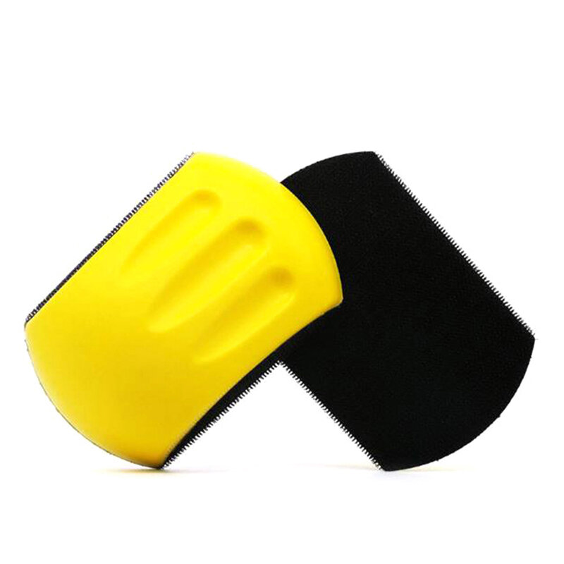 Blok pengamplasan tangan 5 "PU alat ampelas tangan blok untuk kait & Loop amplas amplas cakram bantalan pemoles