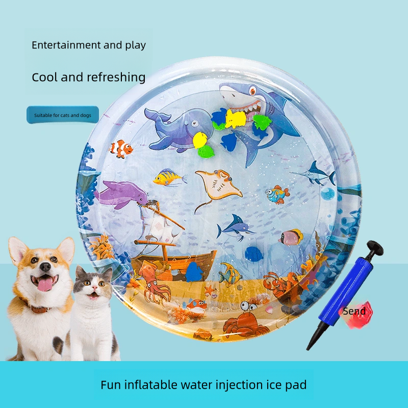 Summer Cooling Pet Water Bed Cushion Ice Pad Dog Sleeping Square Mat for Puppy Dogs Cats Pet Kennel Top Quality Cool Cold