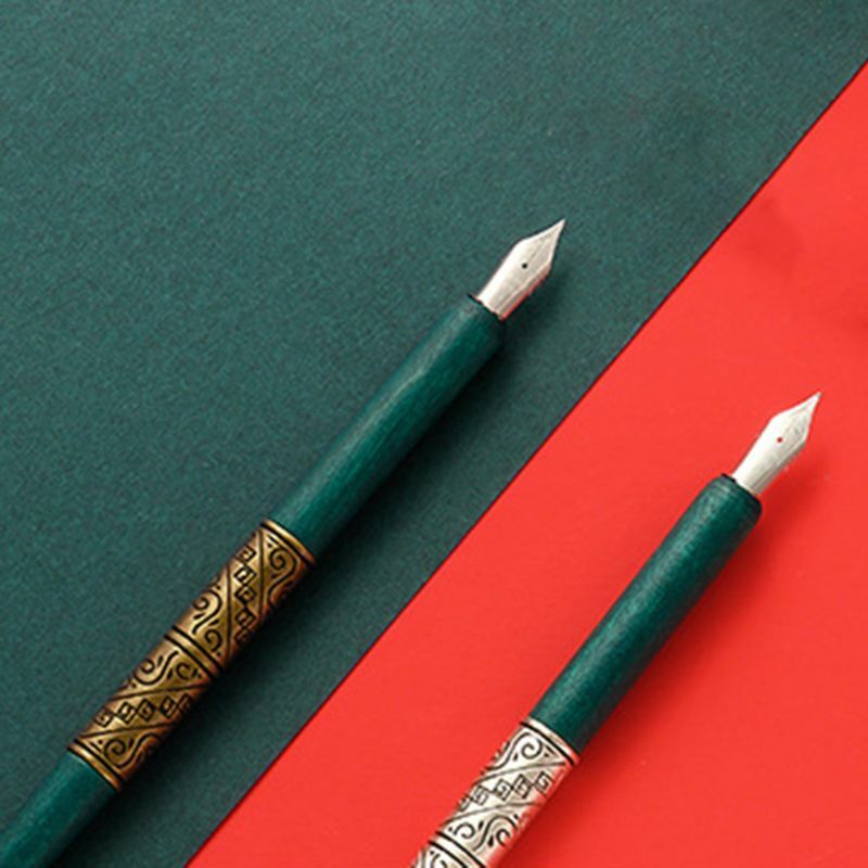 Деревянный держатель для ручки для каллиграфии в стиле манга с 6 наконечниками для надписей, инструмент для рисования, рисования
