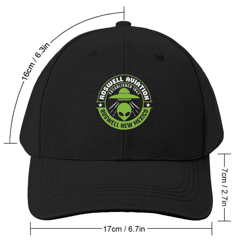 Roswell Aviation New Mexico Alien UFO Baseball Cap Golf Cap tea hats Uv Protection Solar Hat Fluffy Hat Cap Female Men's