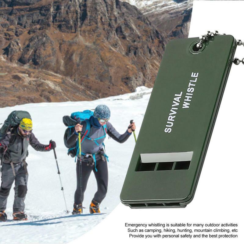3-Frequenz-Pfeife hohe Dezibel Überlebens pfeife tragbare Schlüssel bund Camping Wandern Notfall Überlebens pfeife Outdoor-Werkzeuge 2024