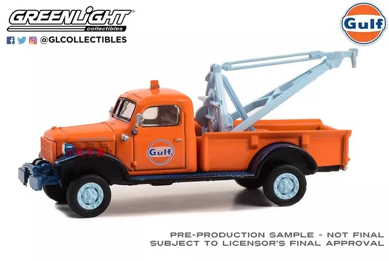 1:64 1947 DODGE POWER WAGON WRECKER Diecast Metal Alloy Model Car Toys For Gift Collection W1325