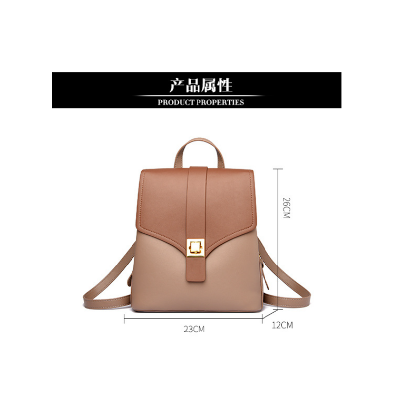 Новый Популярный дорожный рюкзак, модная и универсальная женская сумка с замком и пряжкой, рюкзак в Корейском стиле