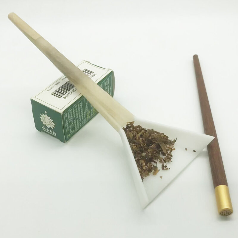 Efficient Cigarette Pre-Rolled Cone Loader Weed Rolling Paper Cones Manual Filling Machine Tobacco Smoking Accessories