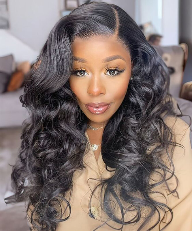 Body Wave Human Hair wigs 13x6/4 Transparent Lace Front Wigs HD Lace Frontal Wigs Loose Wave 30 inches 4x4 Human Hair Lace Wigs