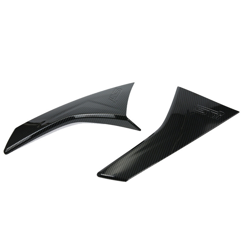Carbon Fiber Style Rear Window Side Spoiler Wing Strip Protection Trim for XV