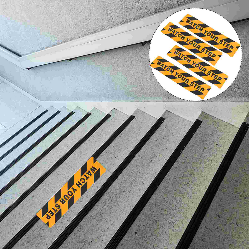 Tape Step Watch Your Warning Sign Slip Floor Anti Caution Sticker Wet Abrasive Stickers Non Safety Decals Stair Steps Stairs