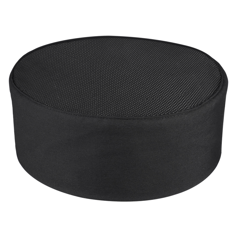 BESTOMZ topi koki katering topi tengkorak profesional jaring bersirkulasi dengan tali yang dapat disesuaikan (hitam)