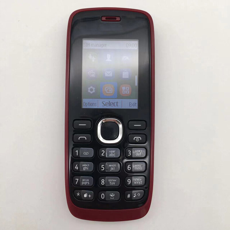 Oryginalny odblokowany 112 Dual SIM GSM aparat 900/1800 Bluetooth głośnik telefon rosyjski arabski hebrajski klawiatura wykonana w finlandii