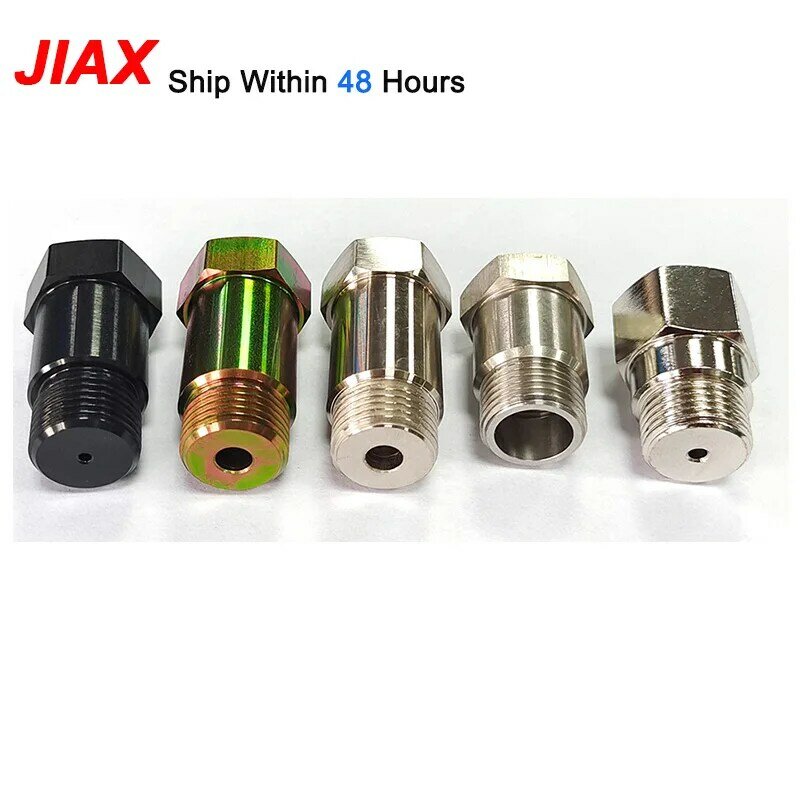 Jiax auto modifikation neuer o2 sauerstoffs ensor adapter stahl abgewinkelter verlängerung stecker m18x1.5 abstands halter cel fix