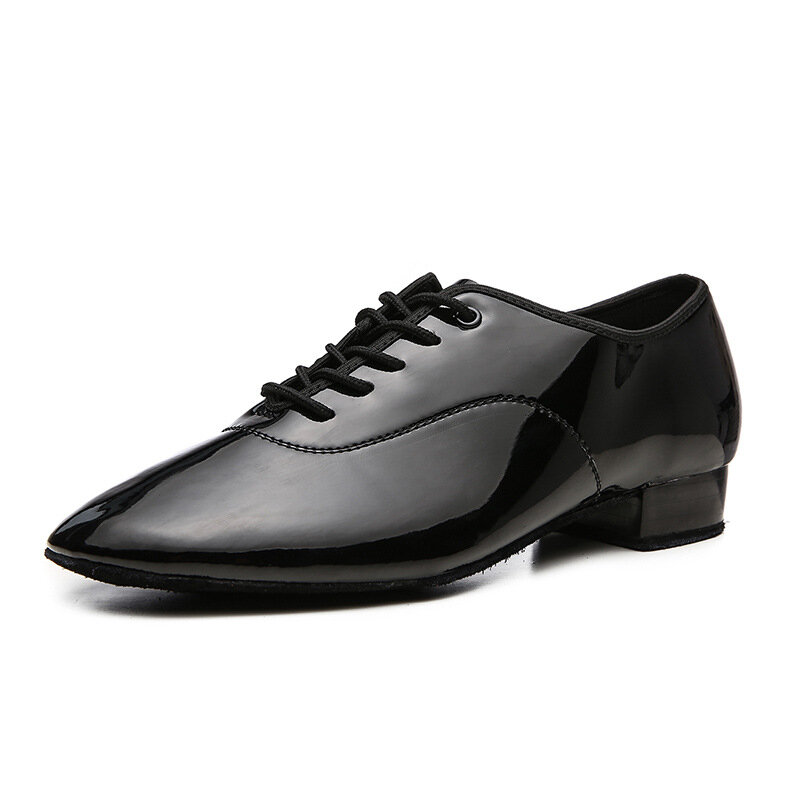 Sapatos de dança de salão latino masculinos, sapatos interiores modernos, dança tango valsa PU, 1 par por lote