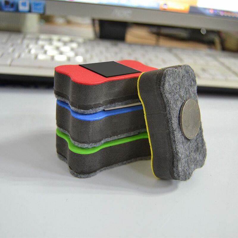 4 Colors School Supplies Magnet Board Eraser Magnetic Office Accessories Whiteboard Eraser Blackboard Cleaner