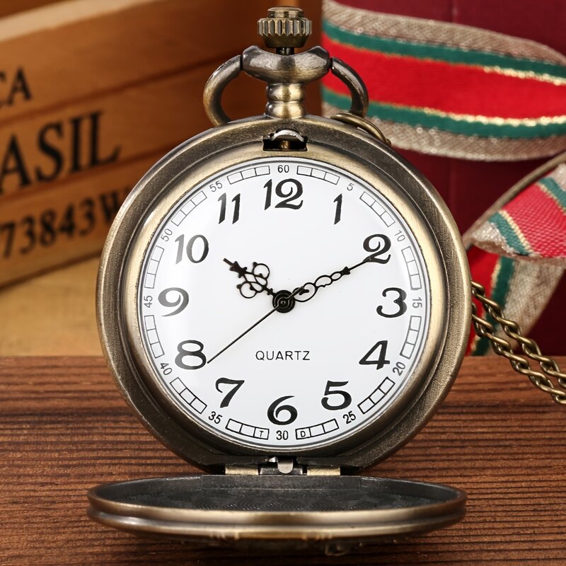 ريترو برونزية تصميم فريد Vintage قلادة رعاة البقر كوارتز ساعة الجيب كول ساعة هدية للرجال النساء Vintage الساعات
