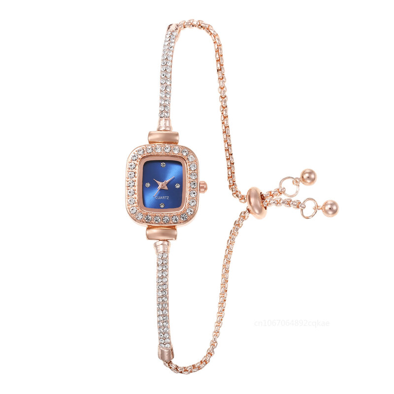 Часы-браслет женские кварцевые с кристаллами, нержавеющая сталь