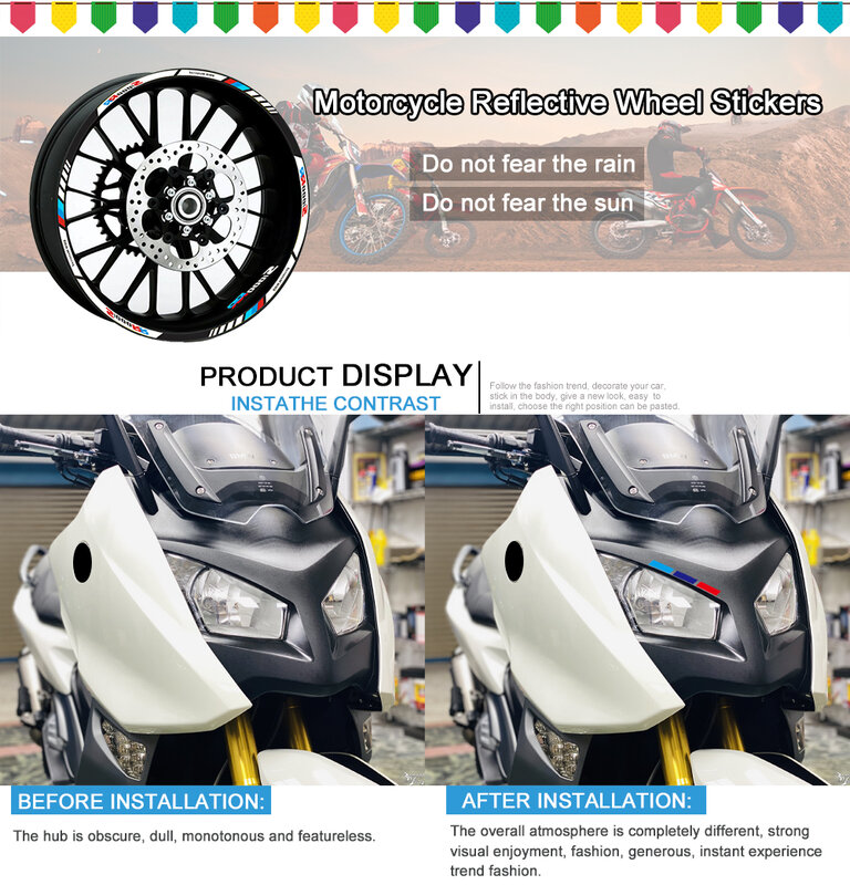 Pegatinas reflectantes para motocicleta, calcomanía C 400GT, accesorios para BMW C350, C400, C600, C650, C1, 400X, 350, 400, 600, 650, Sport/GT/HP/X 2023