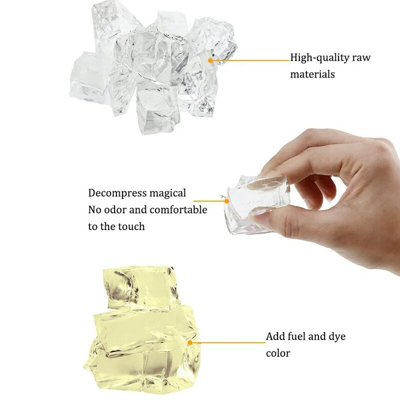 Decompression Pinch Jelly Wax Knead Raw Material Super Hard HP High Transparent Wax 100g Bag Handmade DIY Cat Claw Crystal Wax