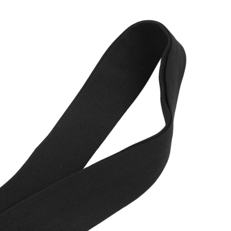 Cinturón ancho asimétrico de tela negra para mujer, cinturón ancho con lazo, tendencia de moda, combina con todo, Otoño e Invierno