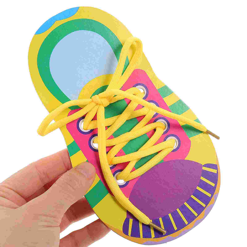 5pc Schuh Tielacing Shoeskids Binden Praxis Forlearn Schnürsenkel Threading Schnürsenkel Unterrichten Bildungs Montessori Kleinkind Fähigkeiten