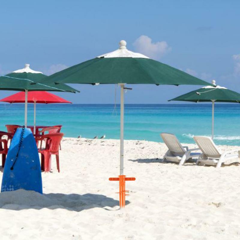 Verstelbare Strandparasol Zandanker Draagbare Parasol Strand Zonnescherm Sluiting Windbestendige Veilige Paraplu Stand Voor Het Strand