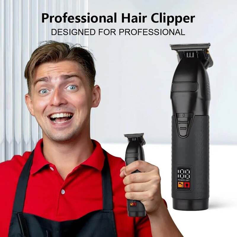 Tondeuse à cheveux électrique sans fil pour hommes, tondeuse de barbier, rasoir électrique professionnel, machine à couper les cheveux