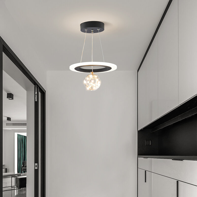 Подвесная Светодиодная лампа для коридора, современный креативный светильник для коридора, гостиной, столовой, подвесные лампы