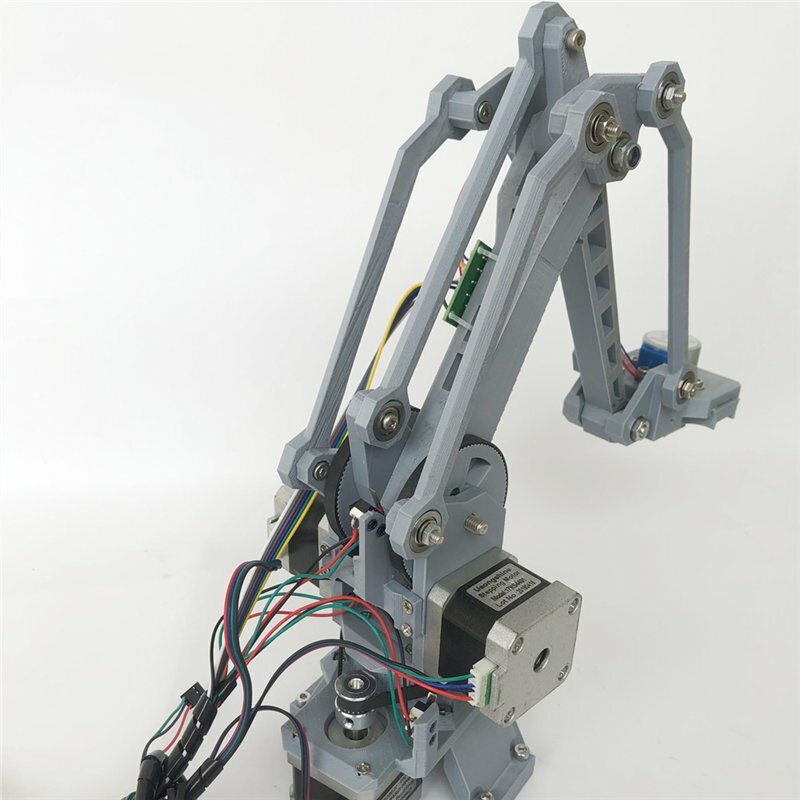 แขนหุ่นยนต์ก้าว4แกนความแม่นยำสูงพิมพ์3D สำหรับหุ่นยนต์ Arduino Uno รองรับของตกแต่งงานปาร์ตี้ CNC ไดร์เวอร์ชุดตัวหนีบสเต็ปเปอร์เล็บเล็บ