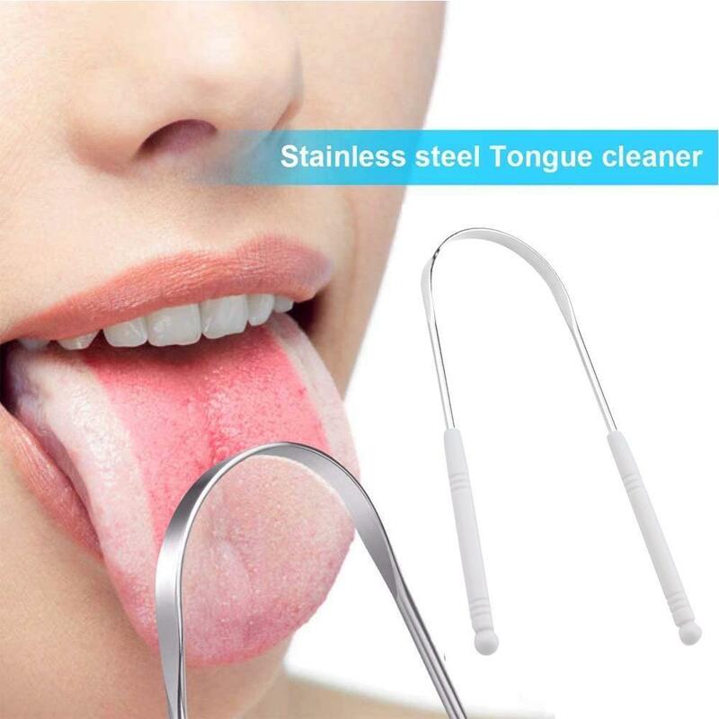 Raspador De Língua De Aço Inoxidável Para Higiene Oral, Escova De Limpeza De Língua, Escova De Dentes para Higiene Oral, Alta Qualidade