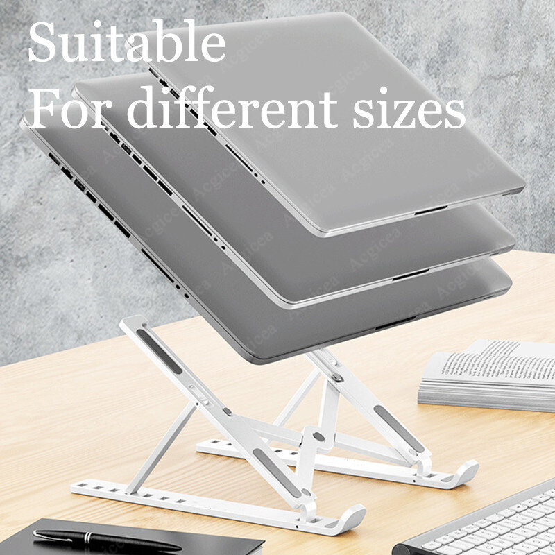 Soporte plegable para ordenador portátil, Base de refrigeración ajustable, accesorios para portátil y tableta