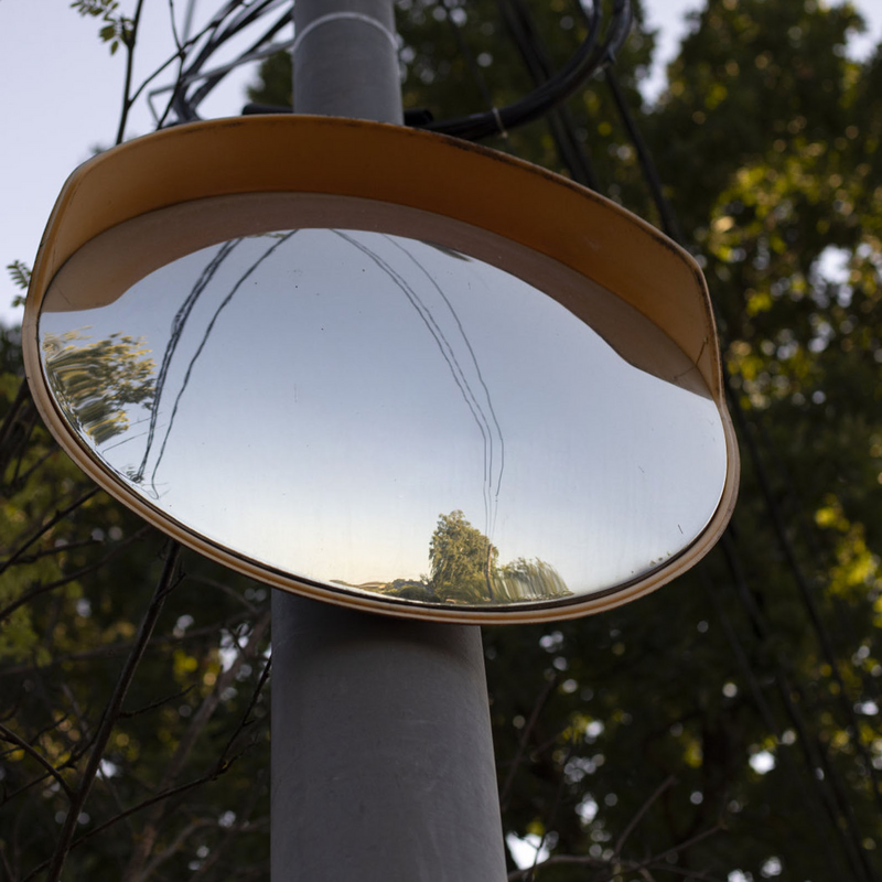 Mirror Safety Mirror Convex Outdoor Driveway Road Curved Mirrors Driveways Wide Angle Round Junction Blind Spot For Spherical