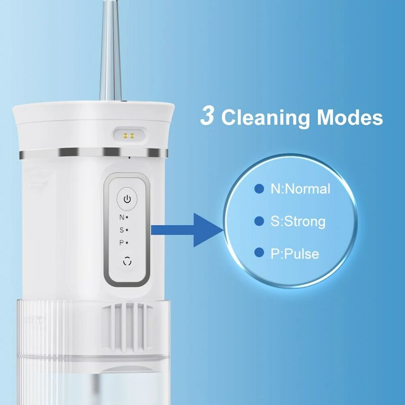 Oryginalne 180ML flossery na wodę do zębów irygator doustny przenośne urządzenie dentystyczne 6 trybów wodoodporne urządzenie do czyszczenia zębów