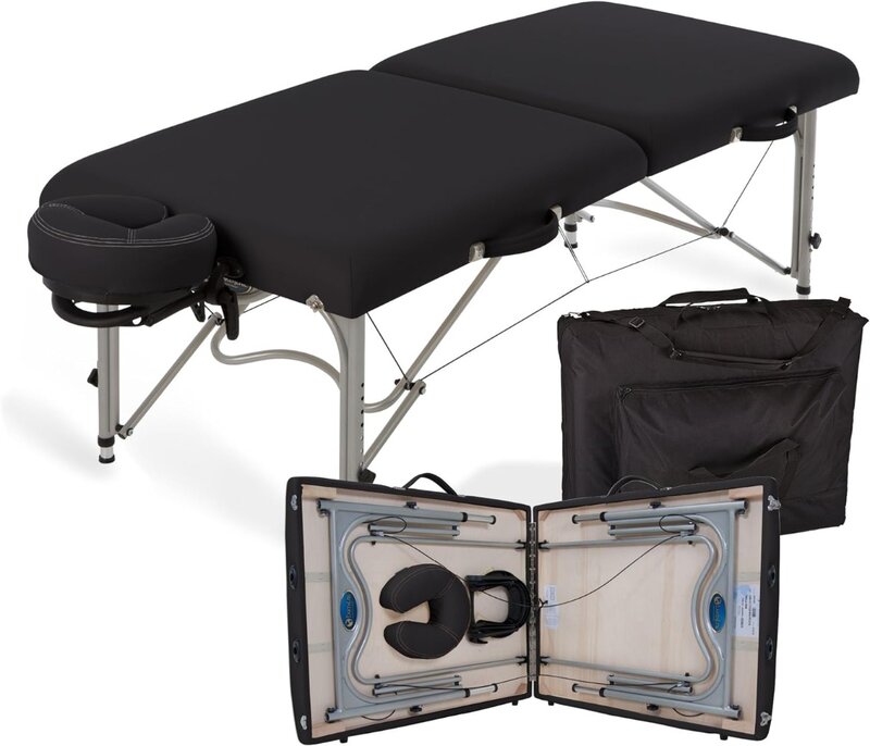 LUNA-mesa de masaje ultraligera, marco de Reiki de aluminio patentado, Incl. Soporte facial flexible y funda de transporte