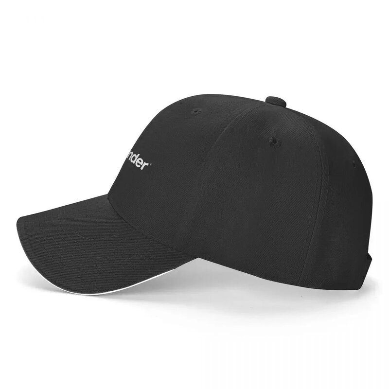 Blender-3D White Logo Boné de beisebol, proteção UV, chapéu de chá solar, chapéus femininos para o sol, luxo