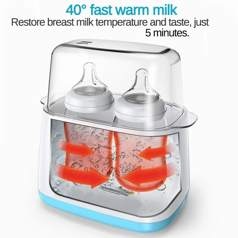 Esterilizador de biberones para bebé, calentador de leche 6 en 1, termostato inteligente automático multifunción, termo de desinfección