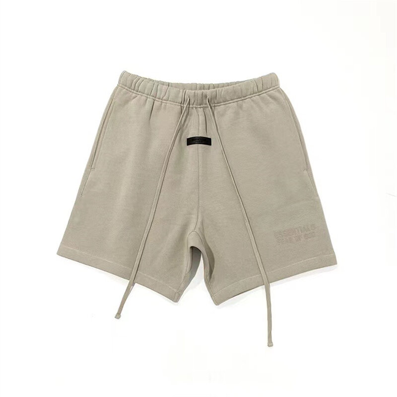 Shorts com letras reflexivas para homens, streetwear hip-hop, shorts esportivos de algodão respirável e secagem rápida, novo, verão