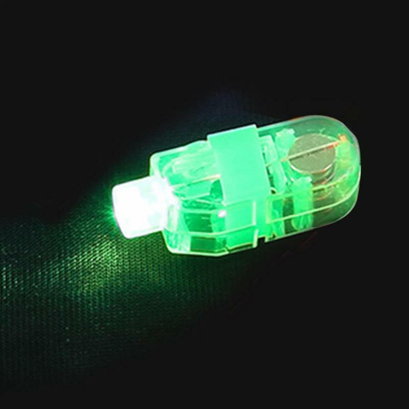 Linternas de dedo LED brillantes para niños, suministros de fiesta de cumpleaños, juguetes surtidos de láser Rave