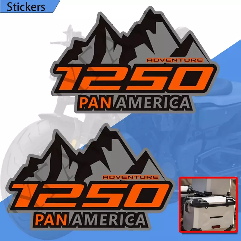 For HARLEY Pan America 1250 Aluminum Motorcycle Stickers Luggage Cases Trunk Panniers Protector Adventure