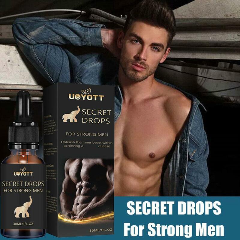Gotas secretas masculinas para aumentar a sensibilidade, forte e poderosa, liberação de estresse e ansiedade, feliz, 30ml