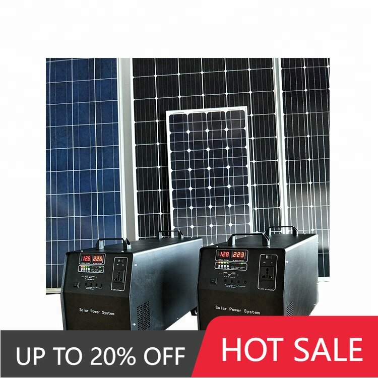 1000w 1500W 2000W household solar electricity power system for AC and DC home appliances solar home generator