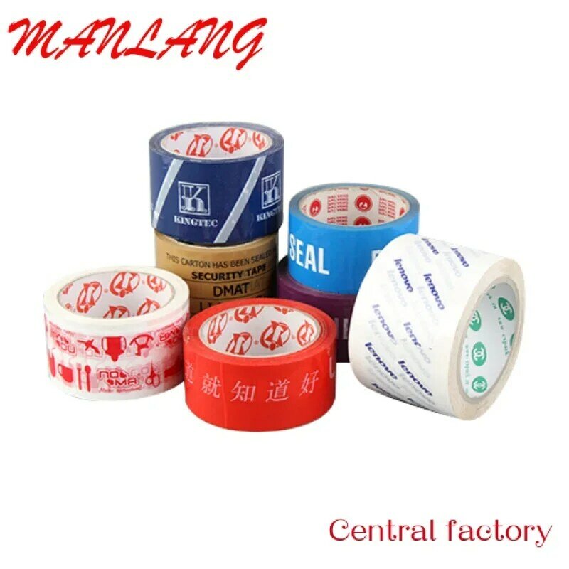 会社のロゴが印刷された粘着包装テープ