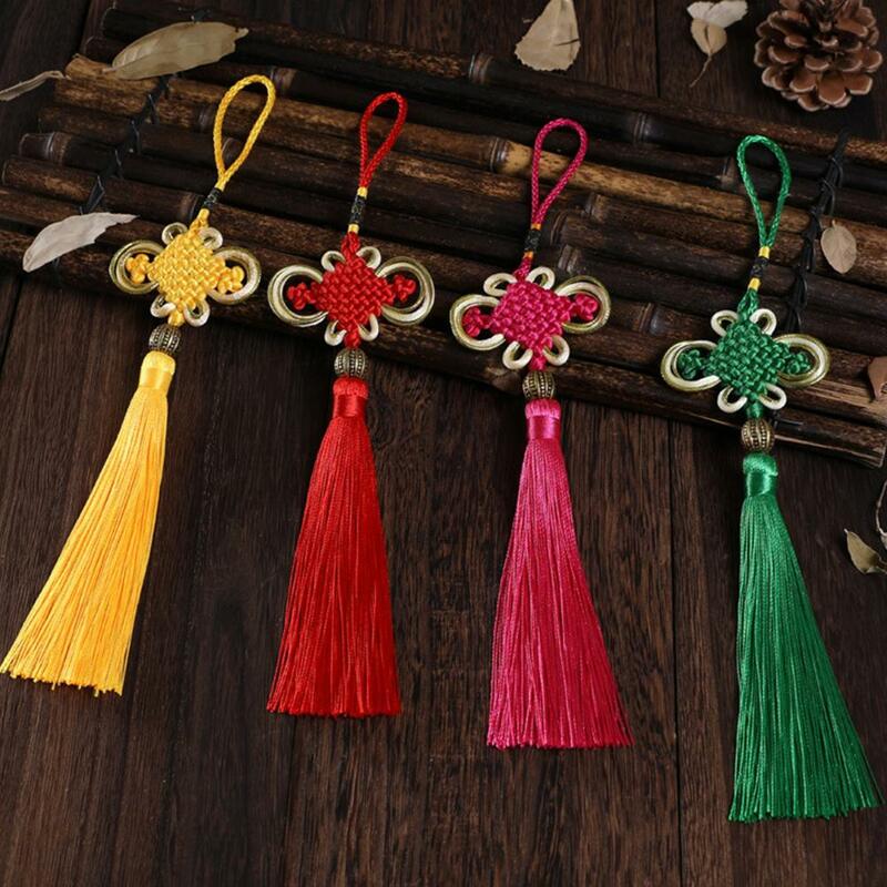 2Pcs Chinese Knot Tassels Imitation Chinese Knot Tassels DIY Curtain Clothes Bag Craft Supplies Classical Style Tassel Pendant