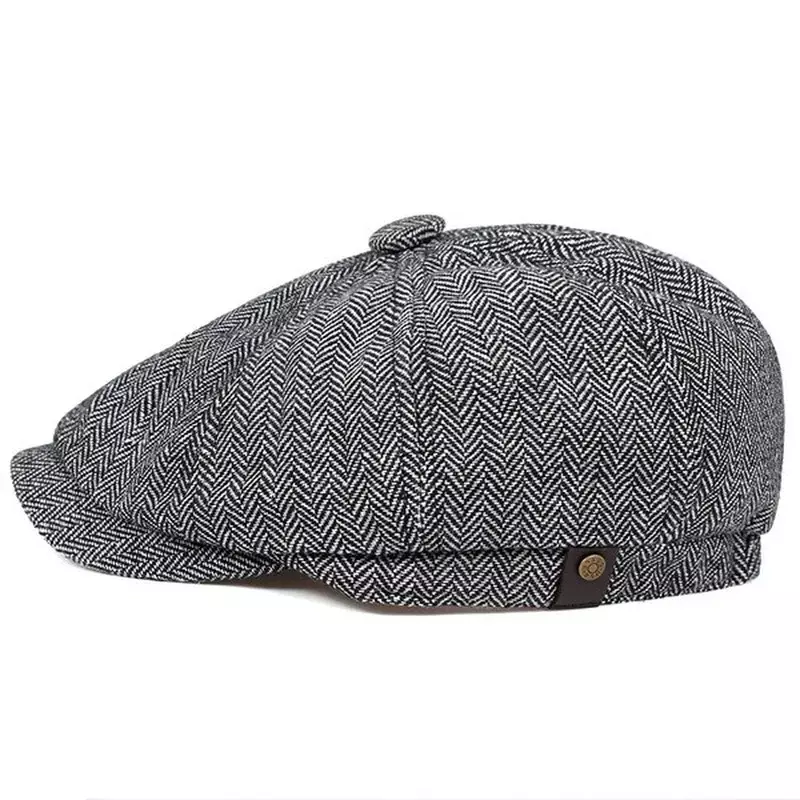 Men's Spring Flat Top Driving Cap Cotton Soft Comfortable Autumn Winter Fashion Newsboy Octagonal Hats Travel  Accessories