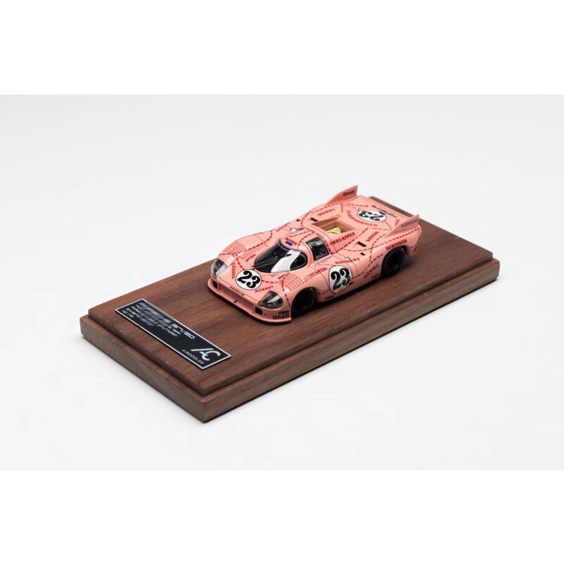 الراتنج ديوراما نموذج سيارة جمع ، ألعاب سيارة مصغرة ، تبريد الهواء في الأوراق المالية ، لومان الوردي ، خنزير 917 ، 1:64