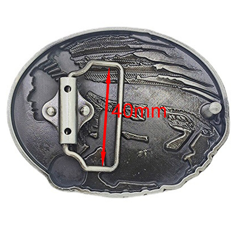 Oval Western Cowboys Rodeo Belt Buckle for Men Untamed Spihit Indian Brand Design Hebilla Cinturon Hombre Cheapify Dropshipping