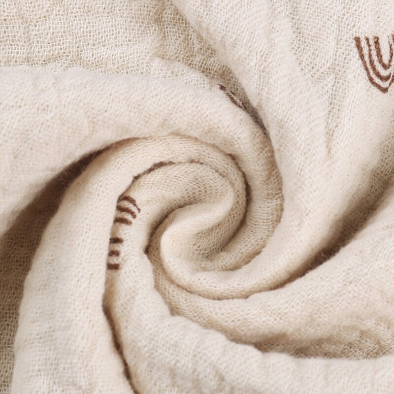 Baby vierkante handdoek print gezicht doek pasgeboren washandje hoog absorberende slabbetjes 5PCS