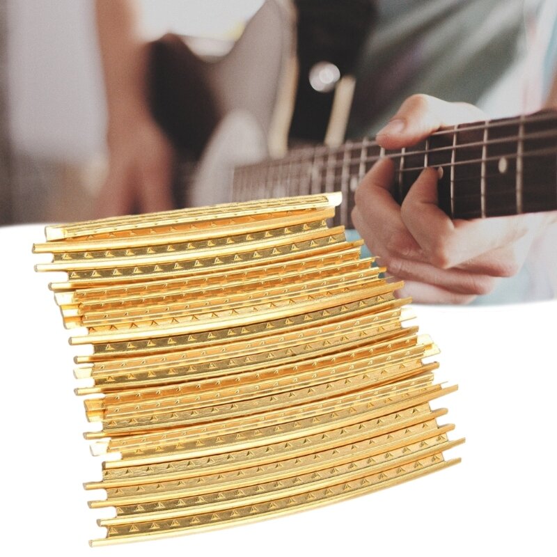 20Pcs 2.0mm 2.2mm Brass Guitar Fret Wire Fretwires For Acoustic Electric Guitar G99D