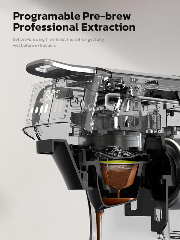 ماكينة قهوة Hibrew-capsule 6 في 1 ، ماكينة إسبريسو متعددة ، كابتشينو ، دولتشي غوستو ، مسحوق نيسبريسو ، h1b