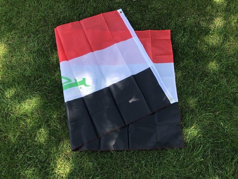 Флаг неба, бесплатная доставка, флаг Ирака, нации, 90x150 см, 3 фута x 5 футов, полиэфирный баннер, индивидуальный флаг по всему миру
