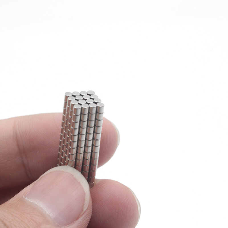 Petits aimants ronds en néodyme, disques magnétiques puissants permanents 2x2mm, 100/200/500/1000/5000 pièces