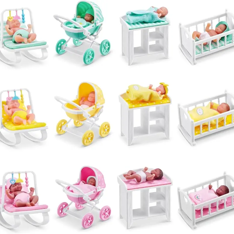 ZURU 5 seri kejutan My Mini Fashion bayi Dressup boneka aksesoris anak perempuan bermain rumah mainan hadiah liburan untuk anak-anak