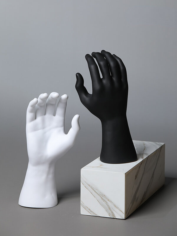 Maniquí masculino realista, modelo de mano para guantes de trabajo, exhibición de joyas y fotografía
